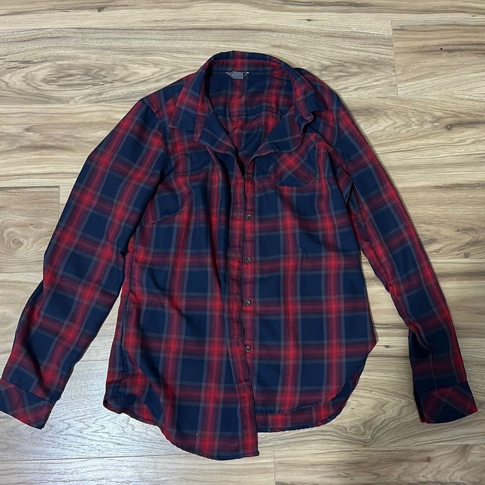 Eddie Bauer plaid button up
